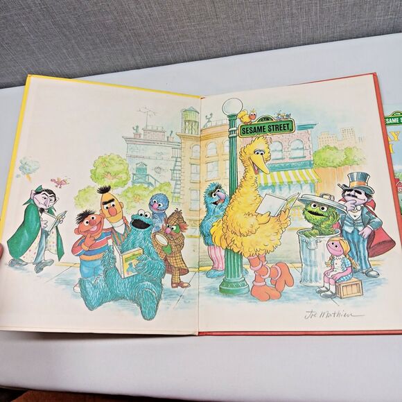 Vintage Sesame Street Books Jim Henson Muppets Big Bird Count Oscar Lot 3 - Picture 6 of 8